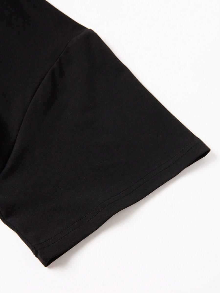 T0SHIRT Z KRÓTKIM RĘKAWEM ŁĄCZENIE