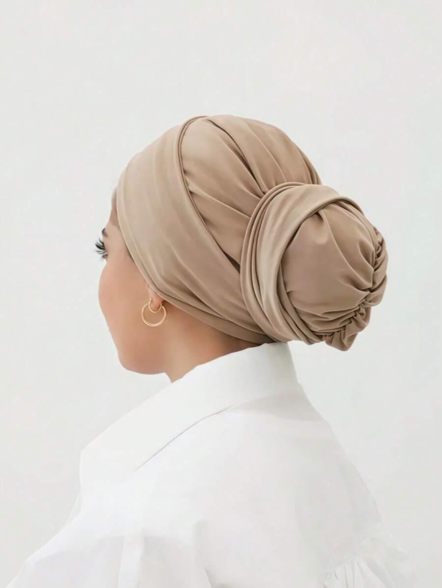 JEDNOKOLOROWA CHUSTA NA  GŁOWĘ TURBAN HIDŻAB