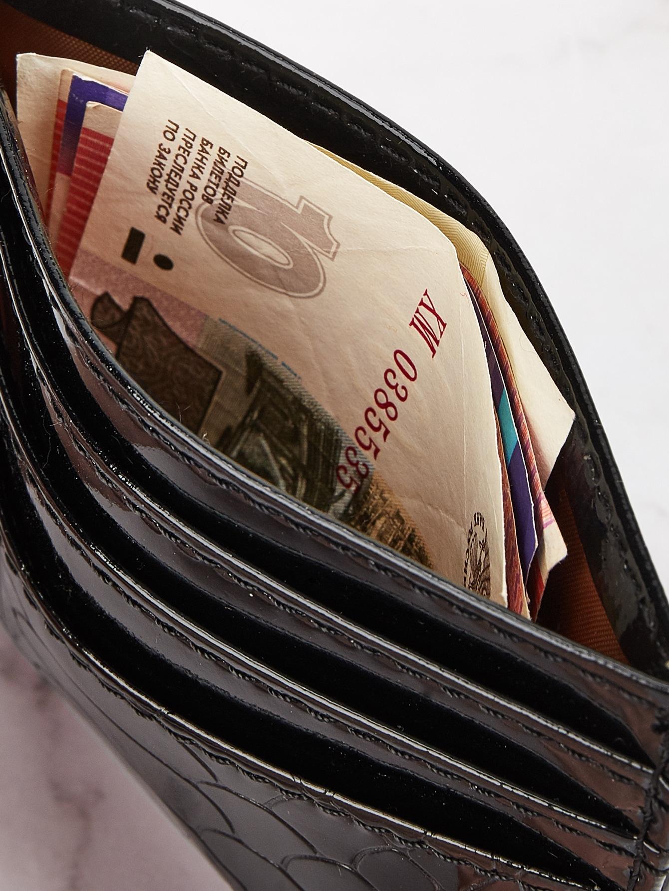 czarne etui na karty imitacja skóry