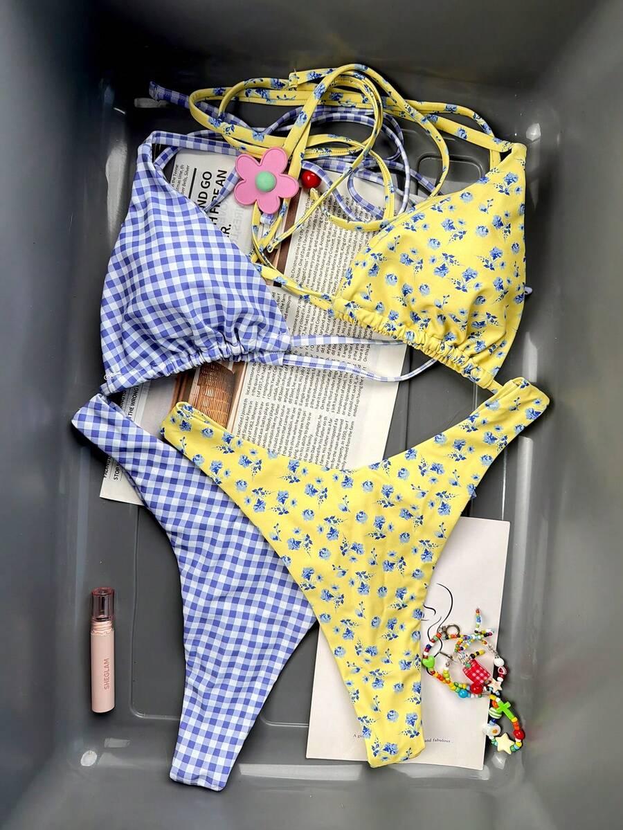 BIKINI DAMSKIE DWUCZĘŚCIOWE 2 KOMPLETY