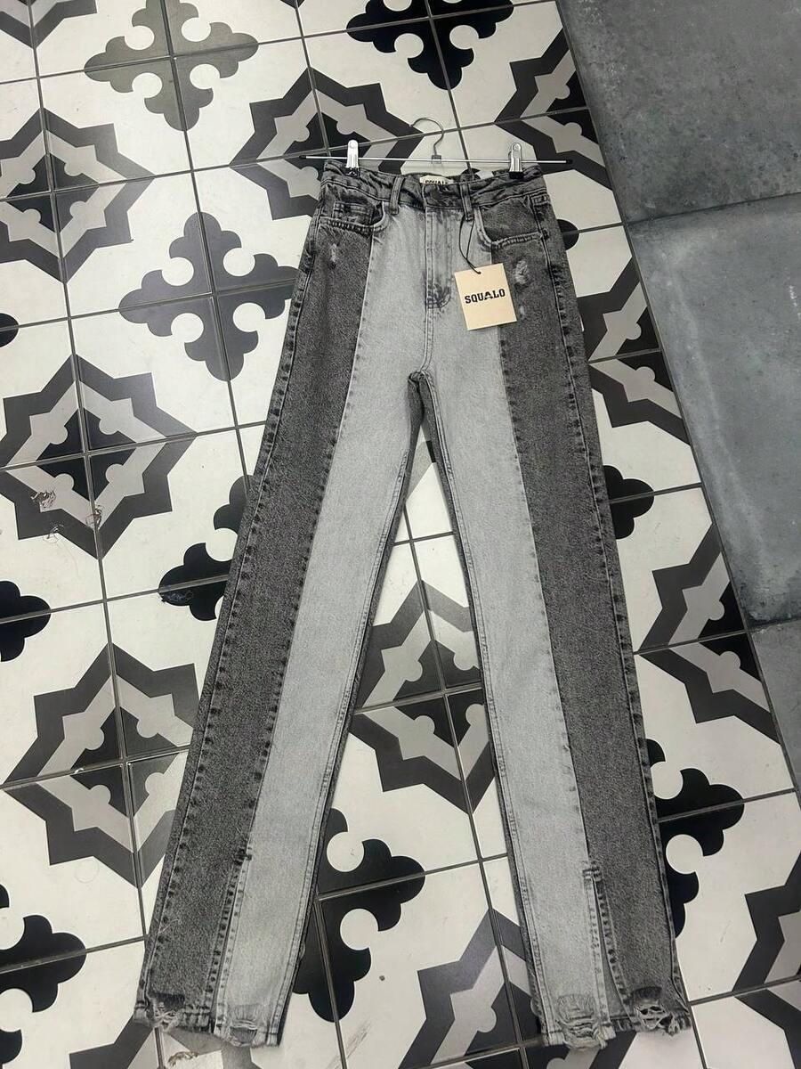 SZARE SPODNIE JEANS