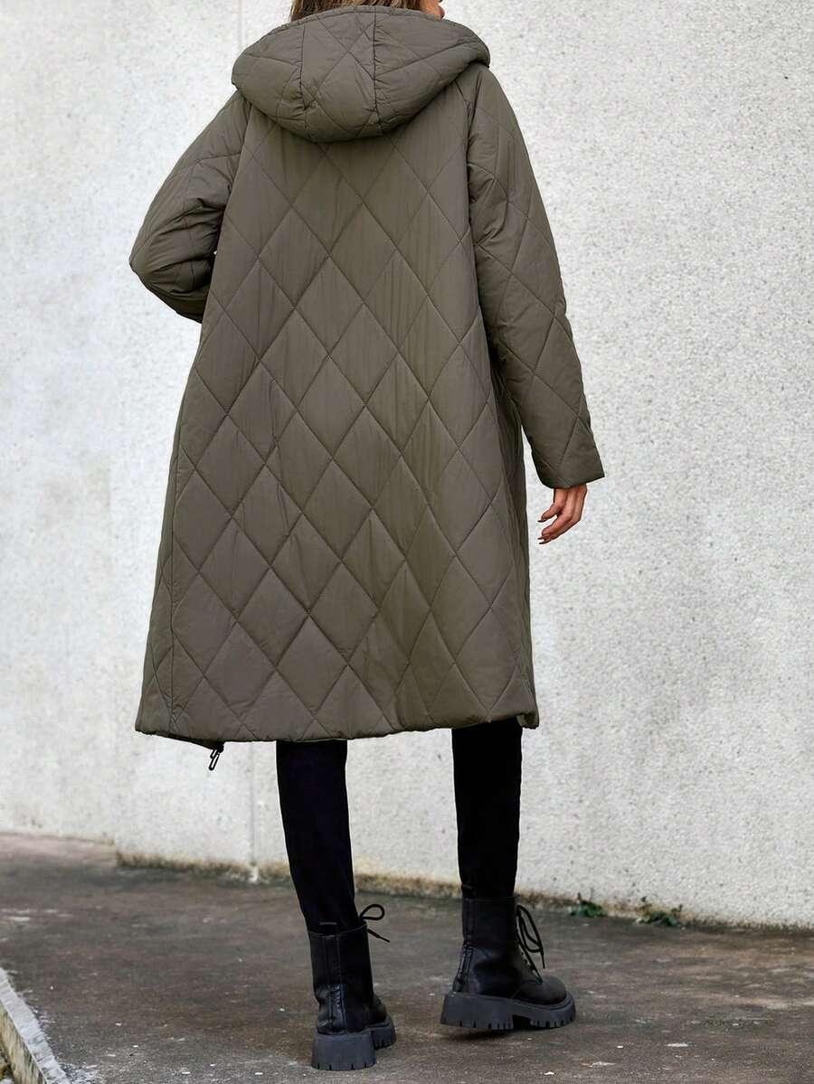 zielona pikowana kurtka