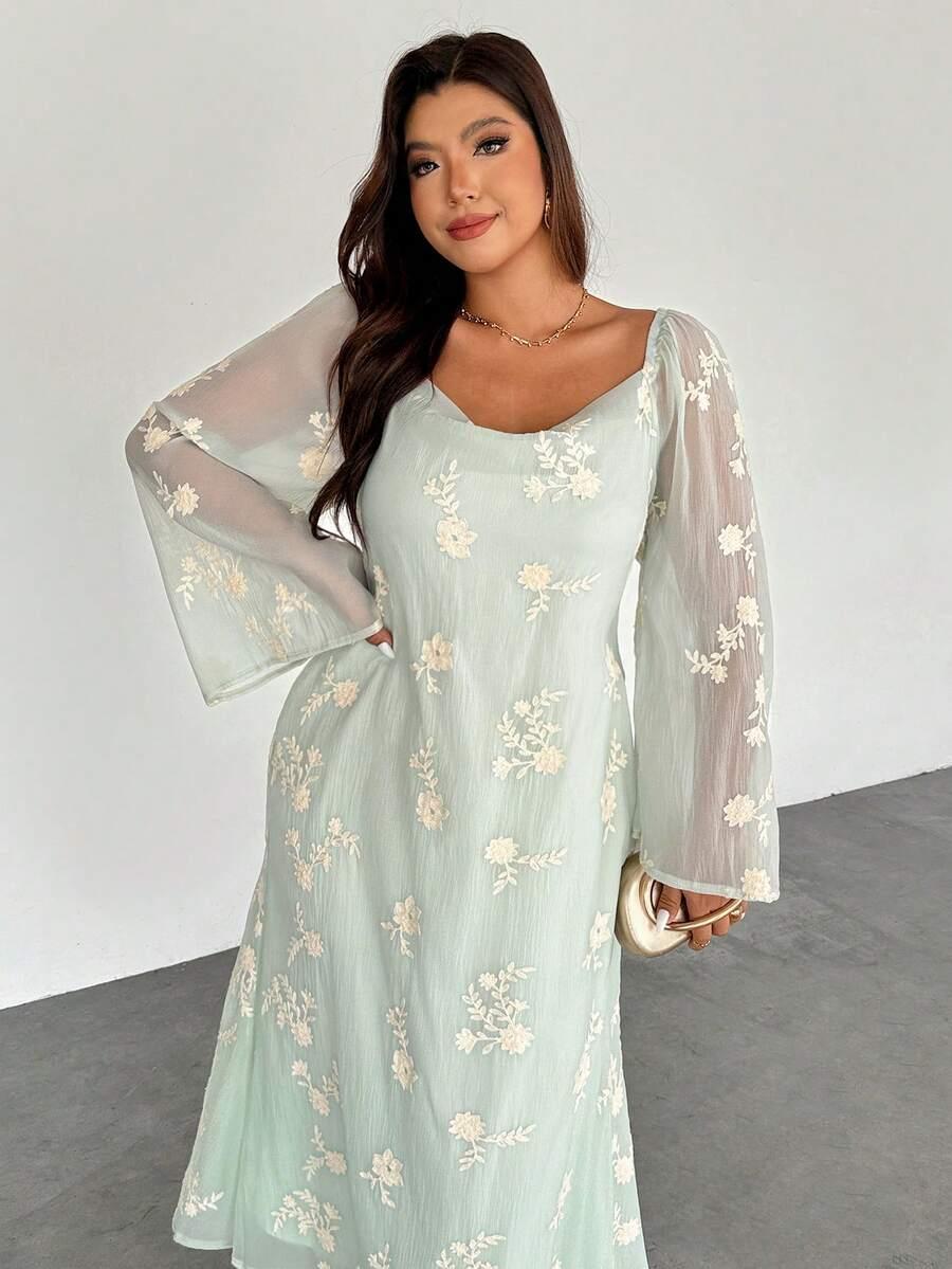 MAXI SUKIENKA PRINT KWIATY