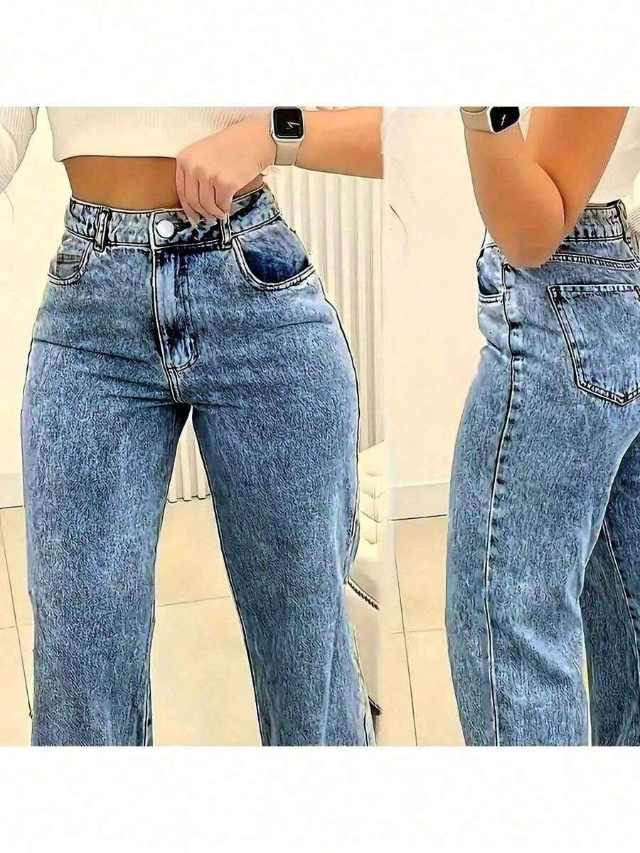 spodnie jeans prosta nogawka