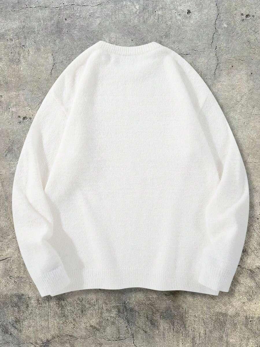 BIAŁY SWETER STÓJKA