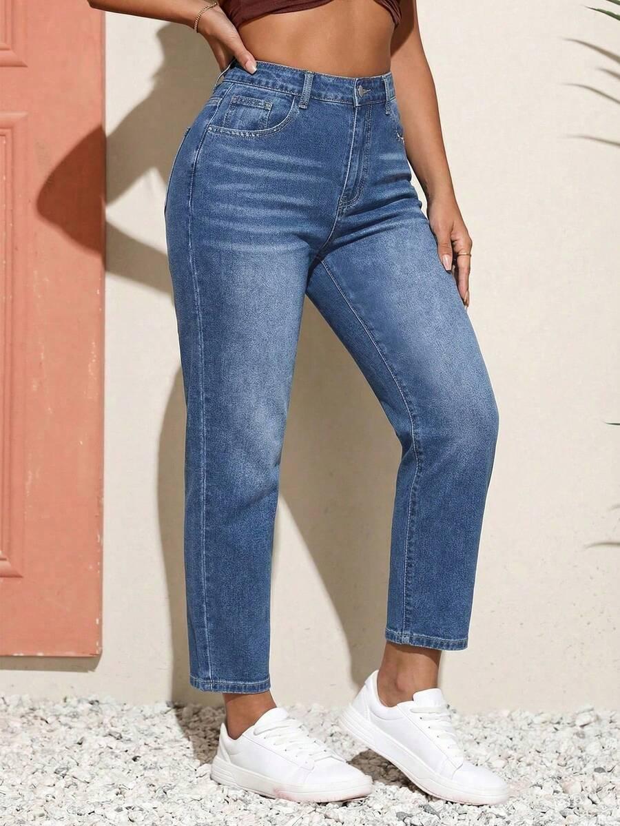 NIEBIESKIE SPODNIE JEANS