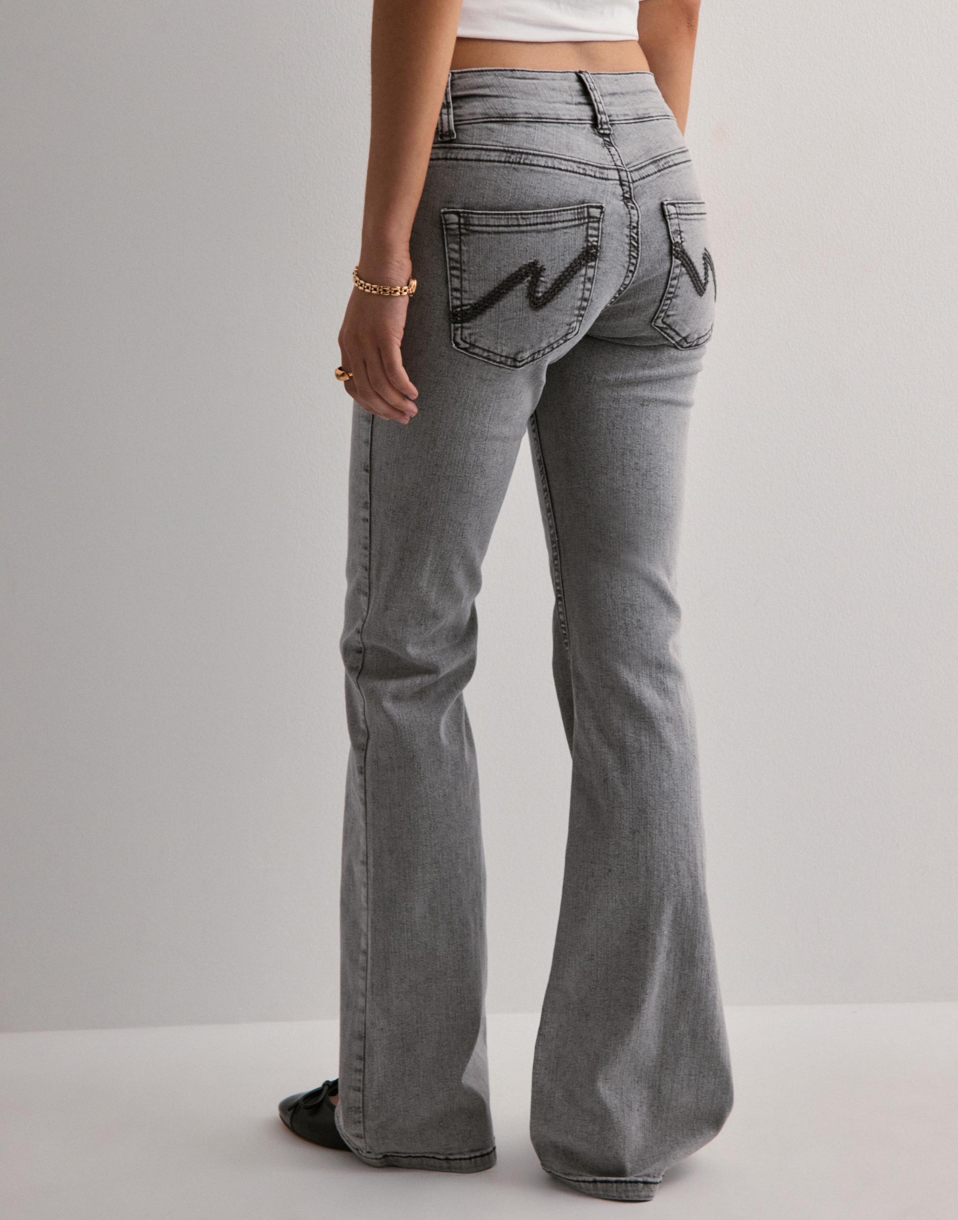 SZARE SPODNIE JEANS BOOTCUT
