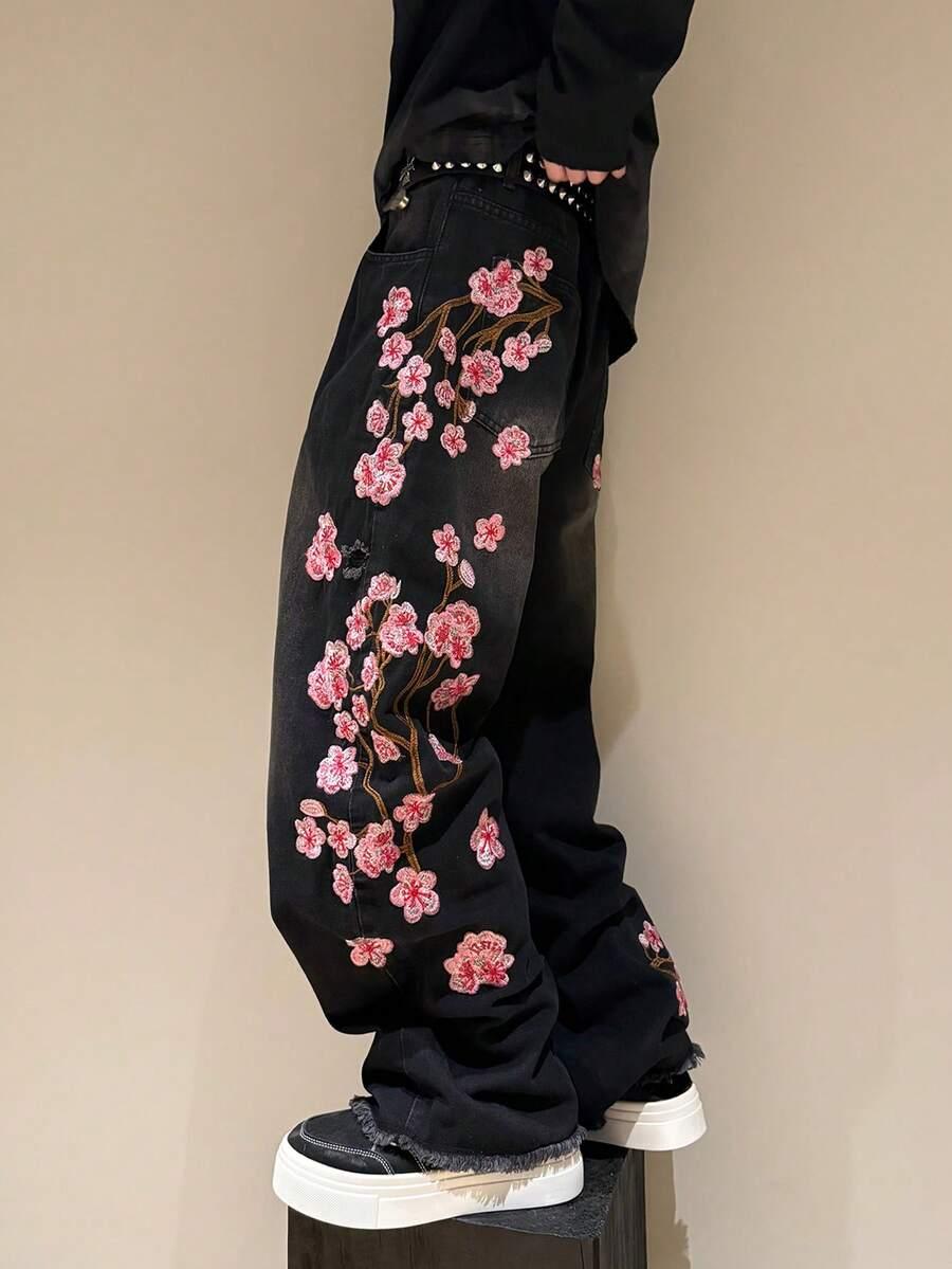 CZARNE SPODNIE JEANS