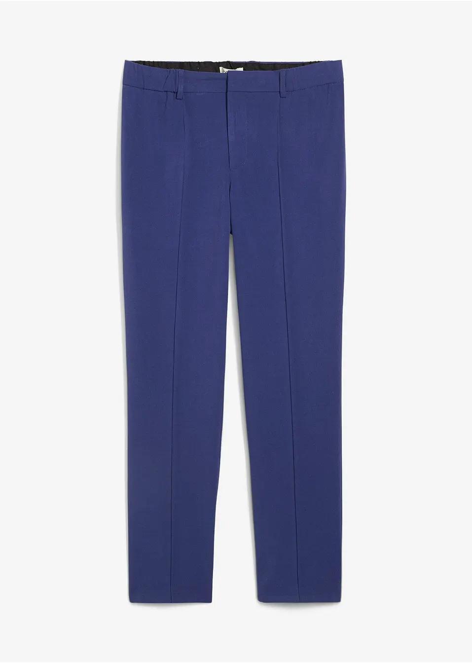 niebieskie eleganckie spodnie