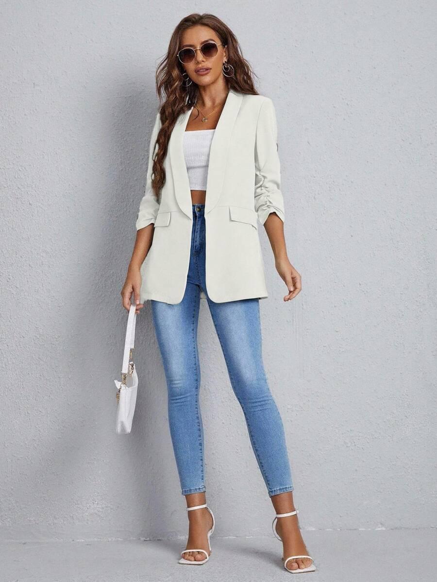 BIAŁA MARYNARKA CASUAL