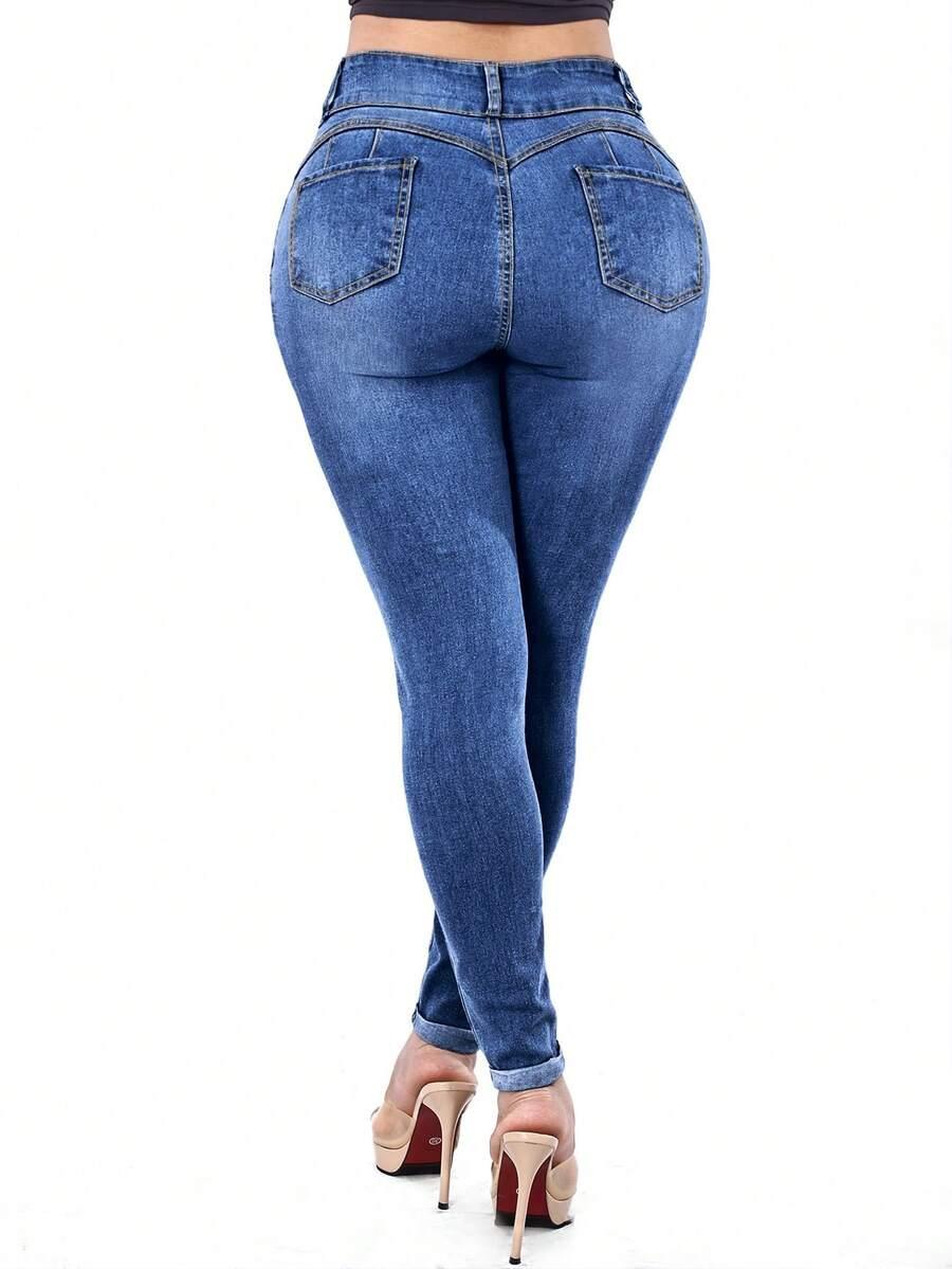 ELASTYCZNE JEANSY DAMSKIE