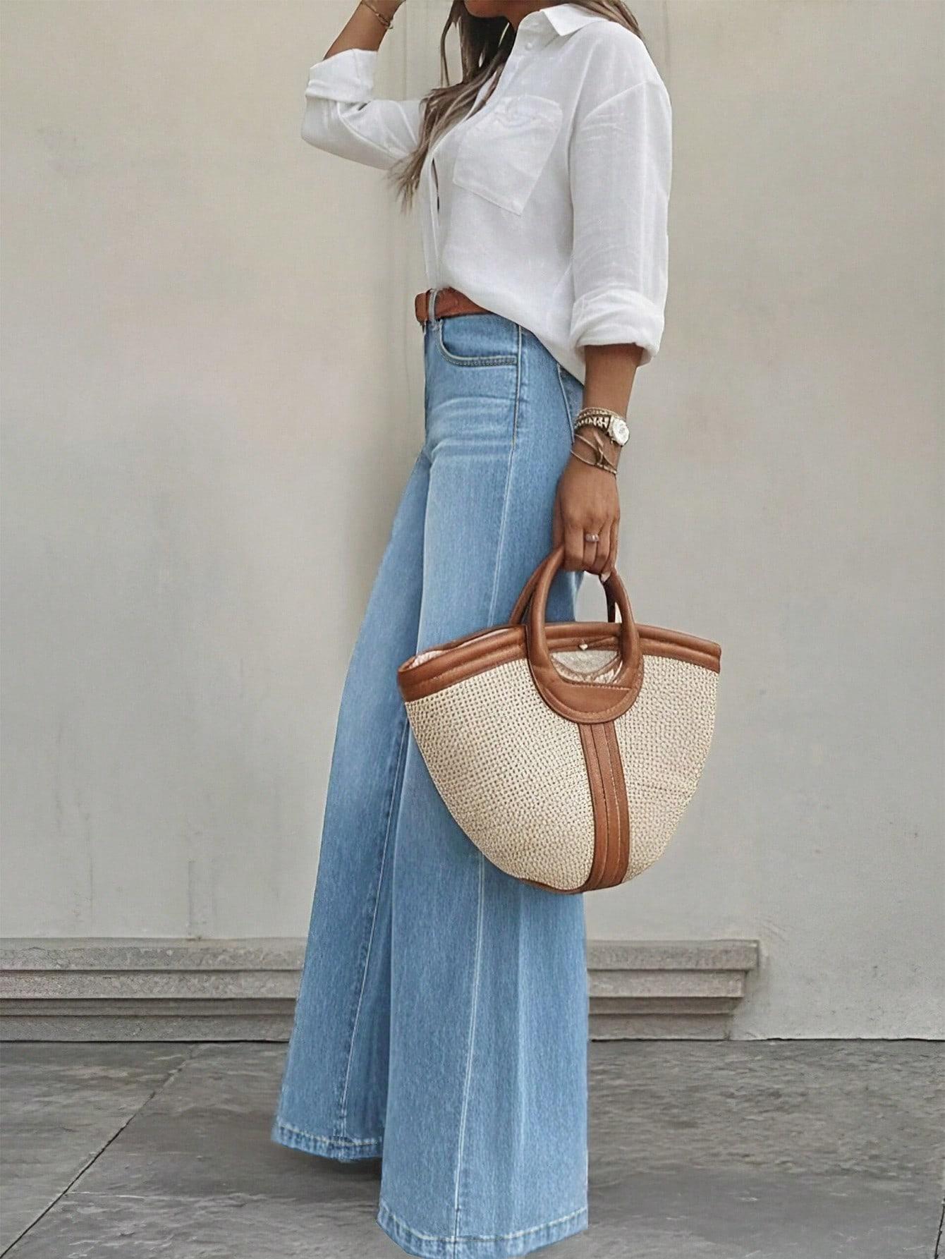 NIEBIESKIE SPODNIE JEANS