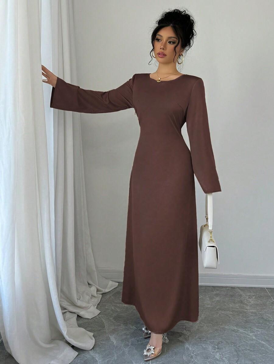 SATYNOWA MAXI SUKIENKA