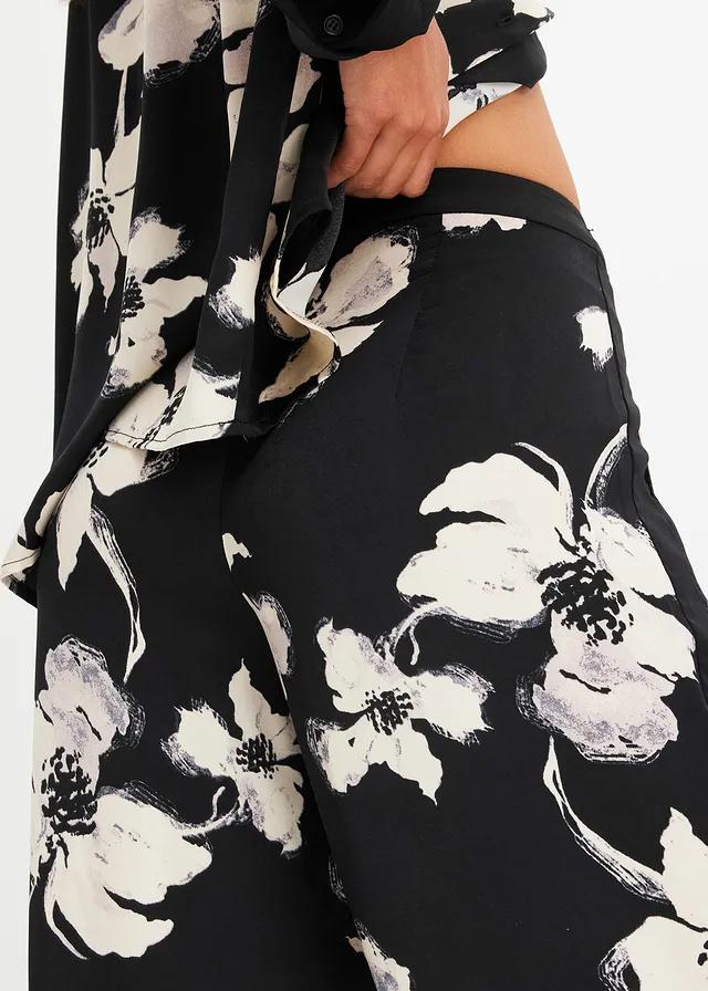 SPODNIE DAMSKIE CASUAL PALAZZO WZÓR