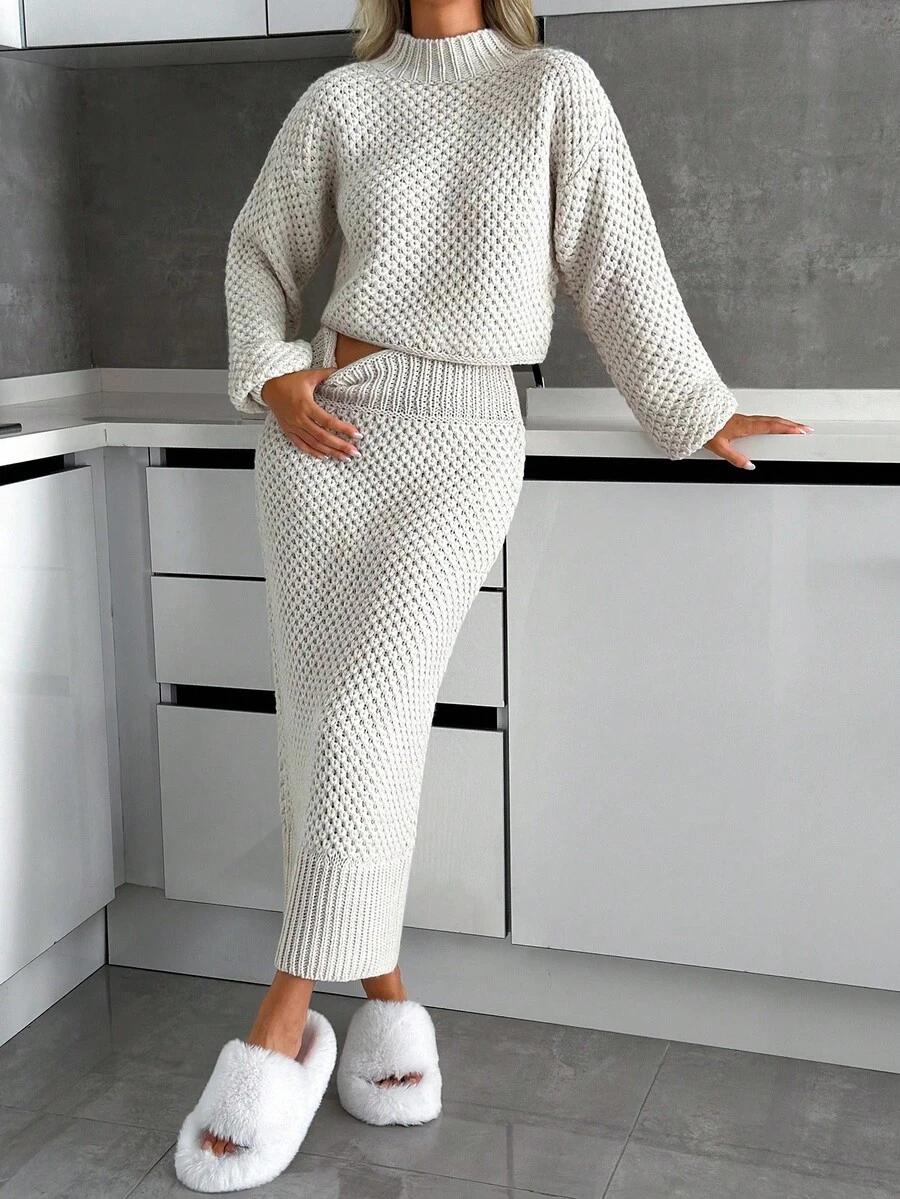 sweter spódnica komplet