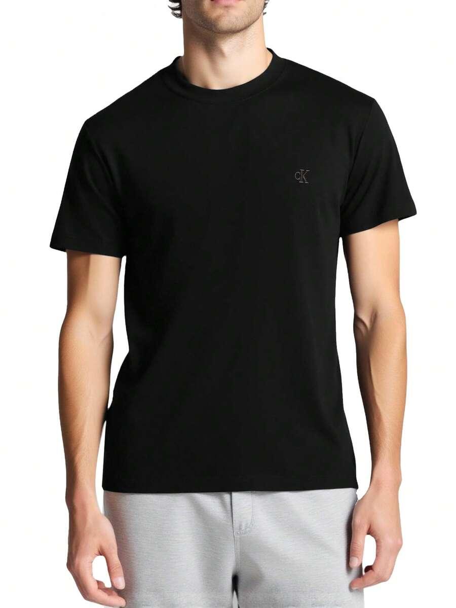 czarny t-shirt print 
