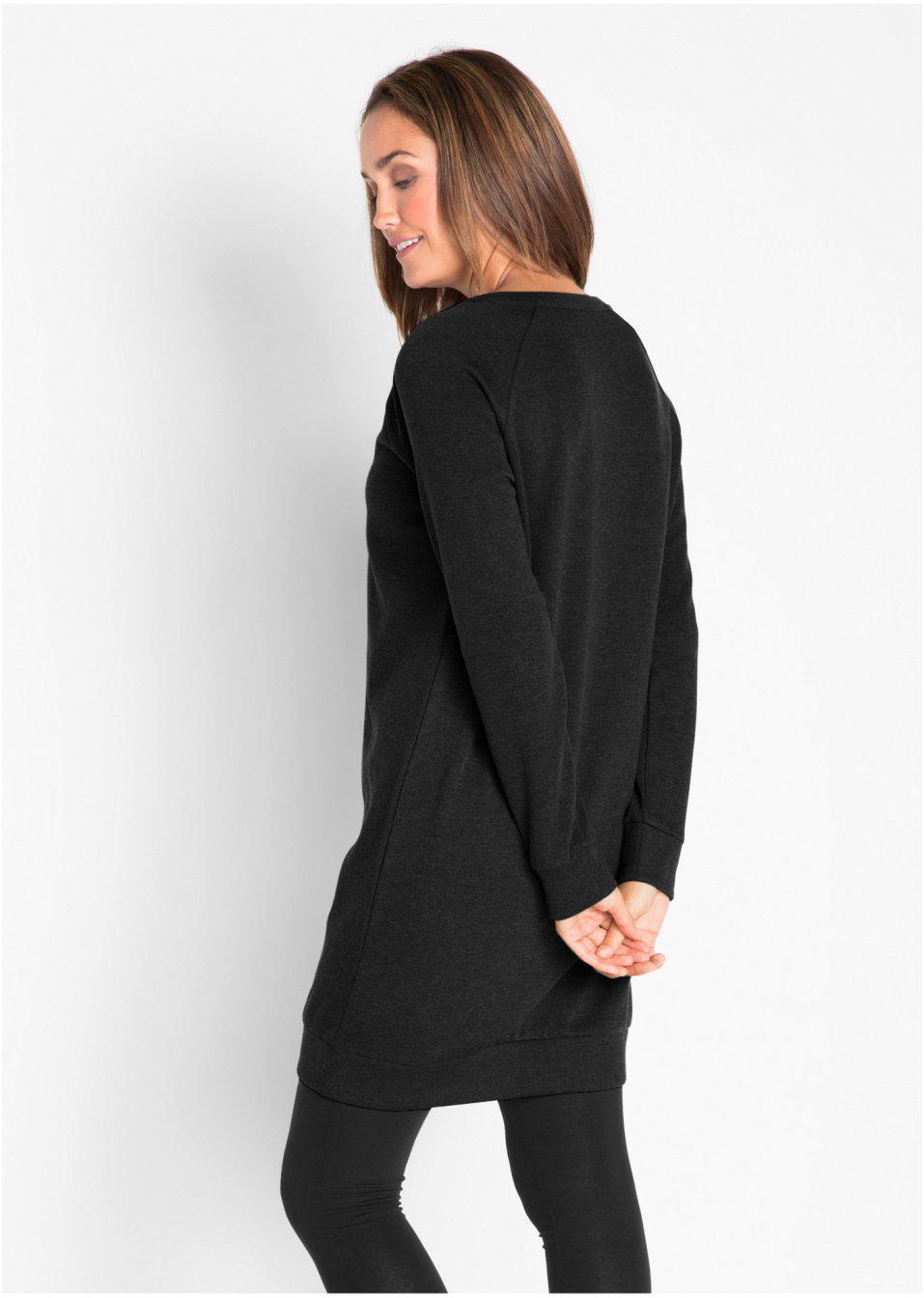 CZARNA BLUZA BEZ KAPTURA