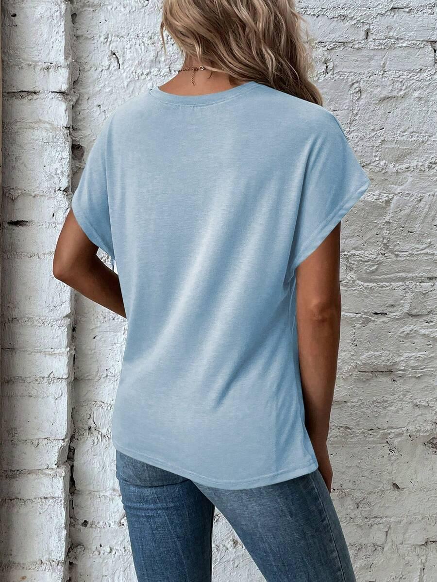 NIEBIESKA BLUZKA CASUAL
