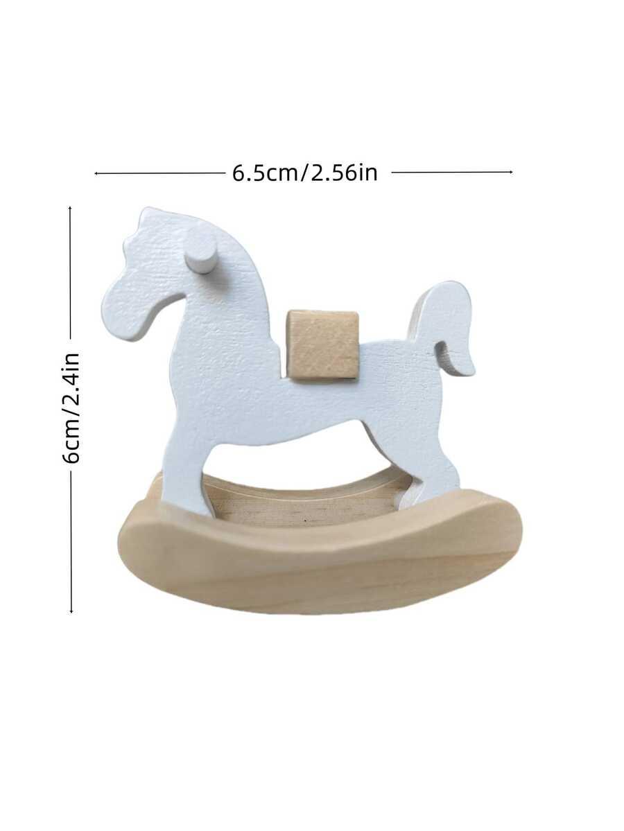 drewniany koń figurka 6 szt