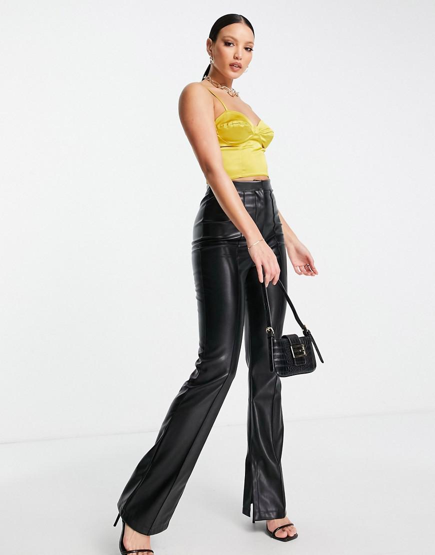 SATYNOWY CROP TOP