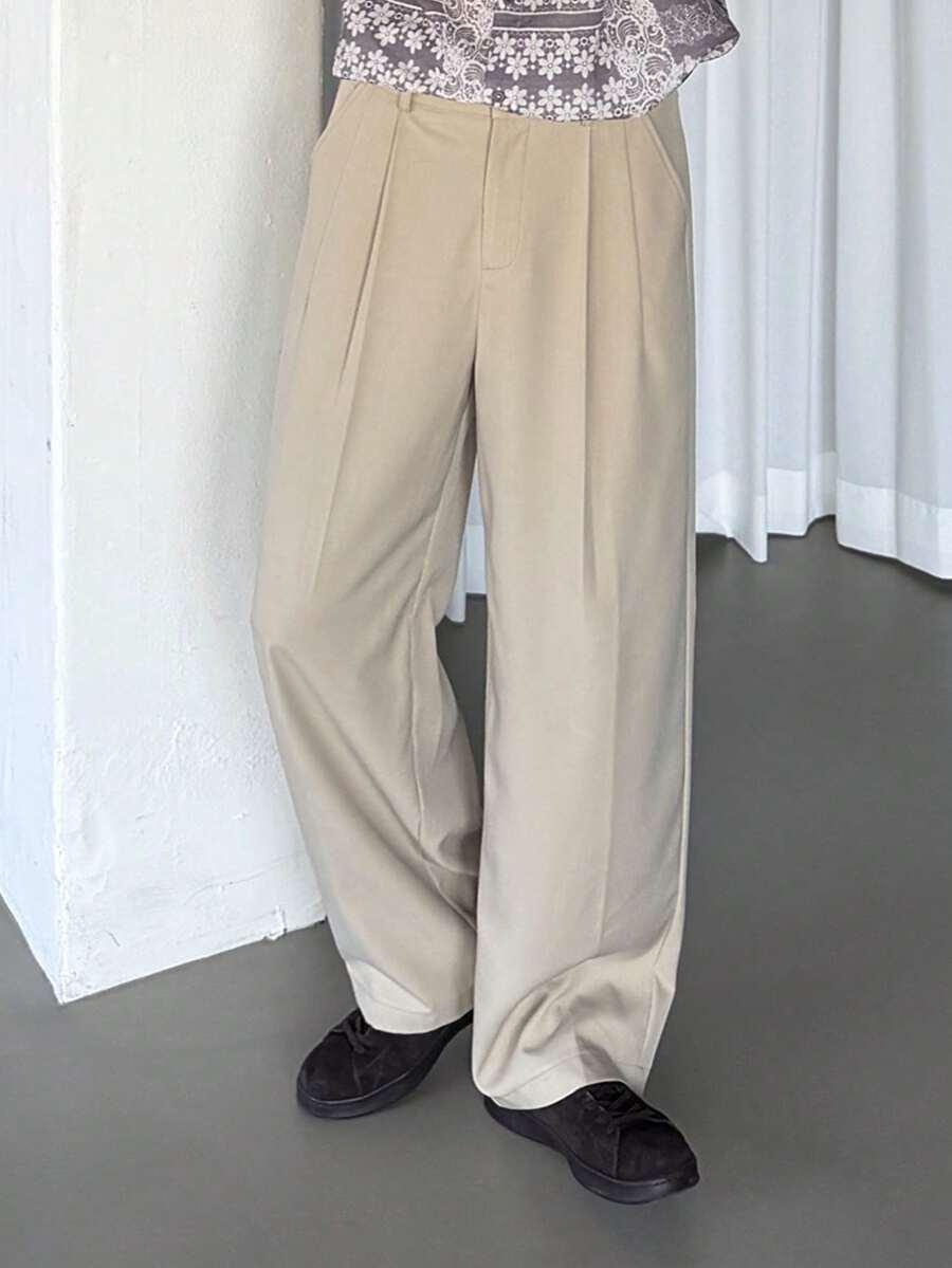 beżowe spodnie casual