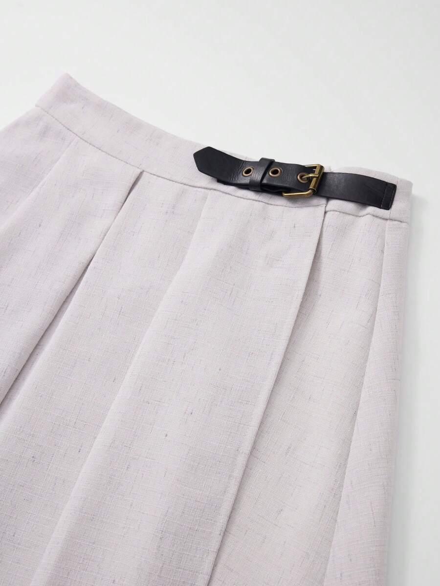 szara spódnica mini