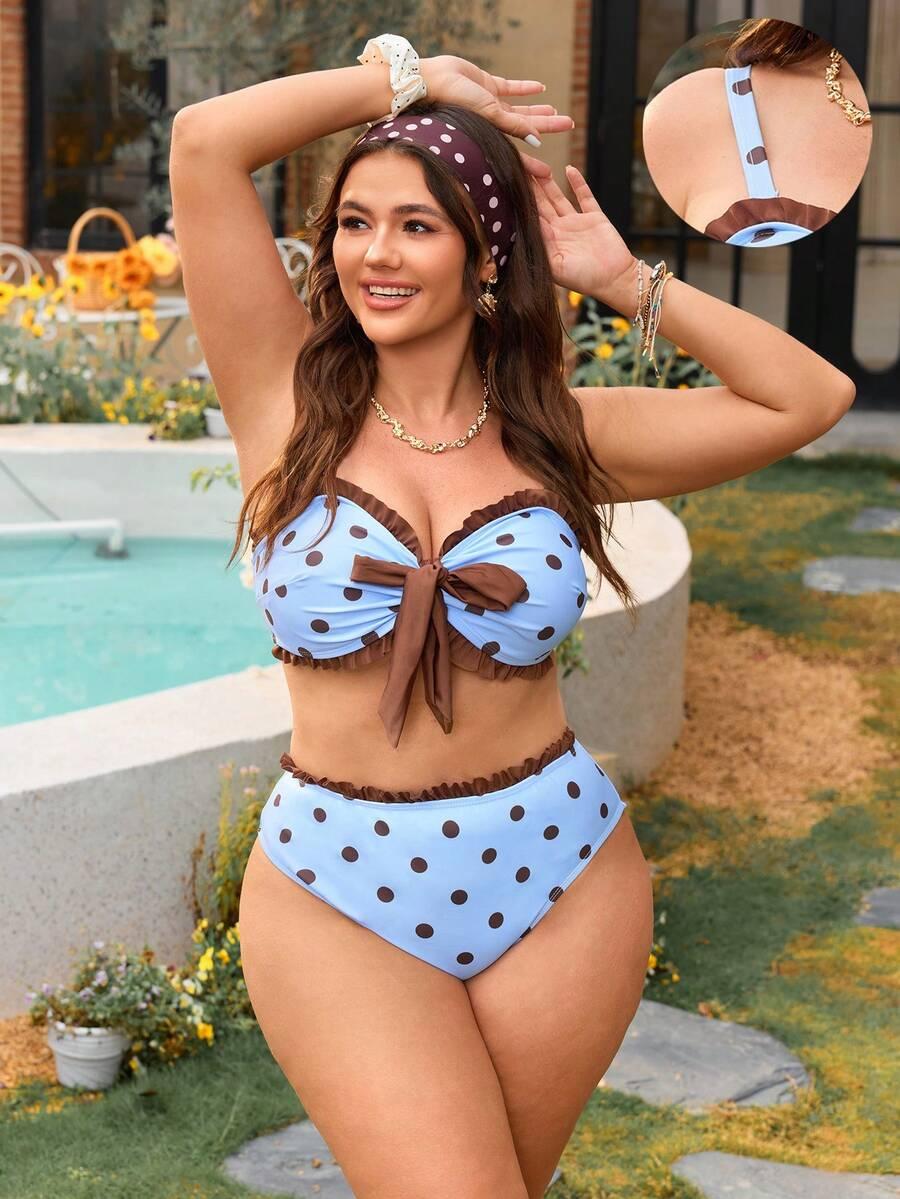 KOMPLET BIKINI WZÓR GROSZKI