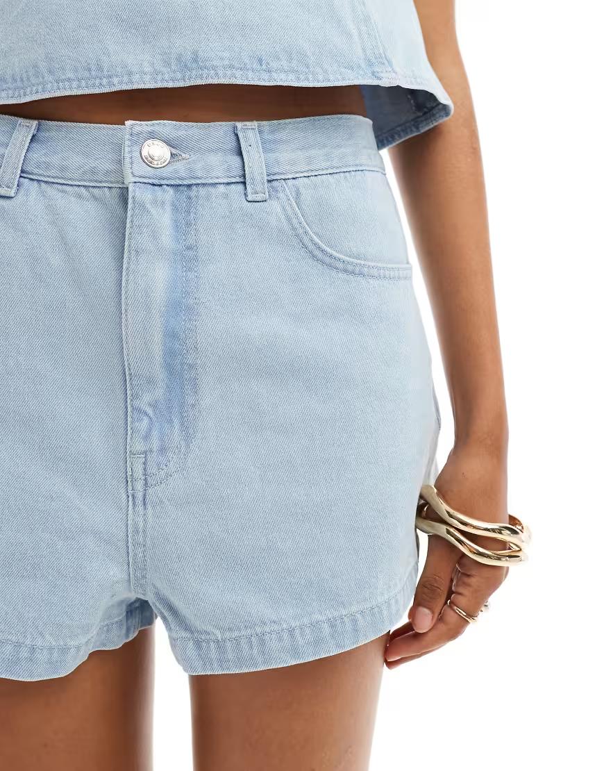 NIEBIESKIE KRÓTKIE SZORTY JEANS