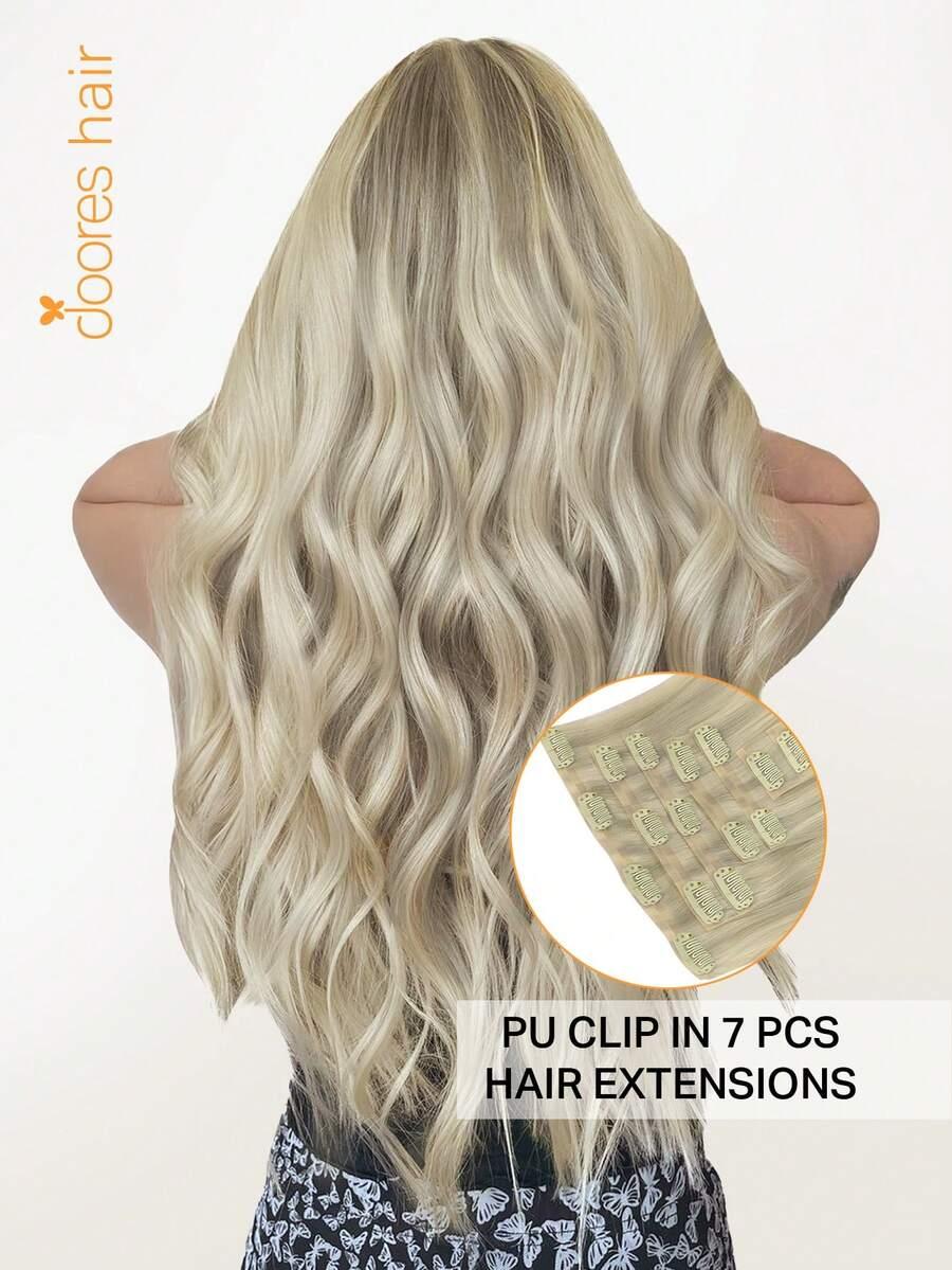 BLOND WŁOSY KLIPSY 
