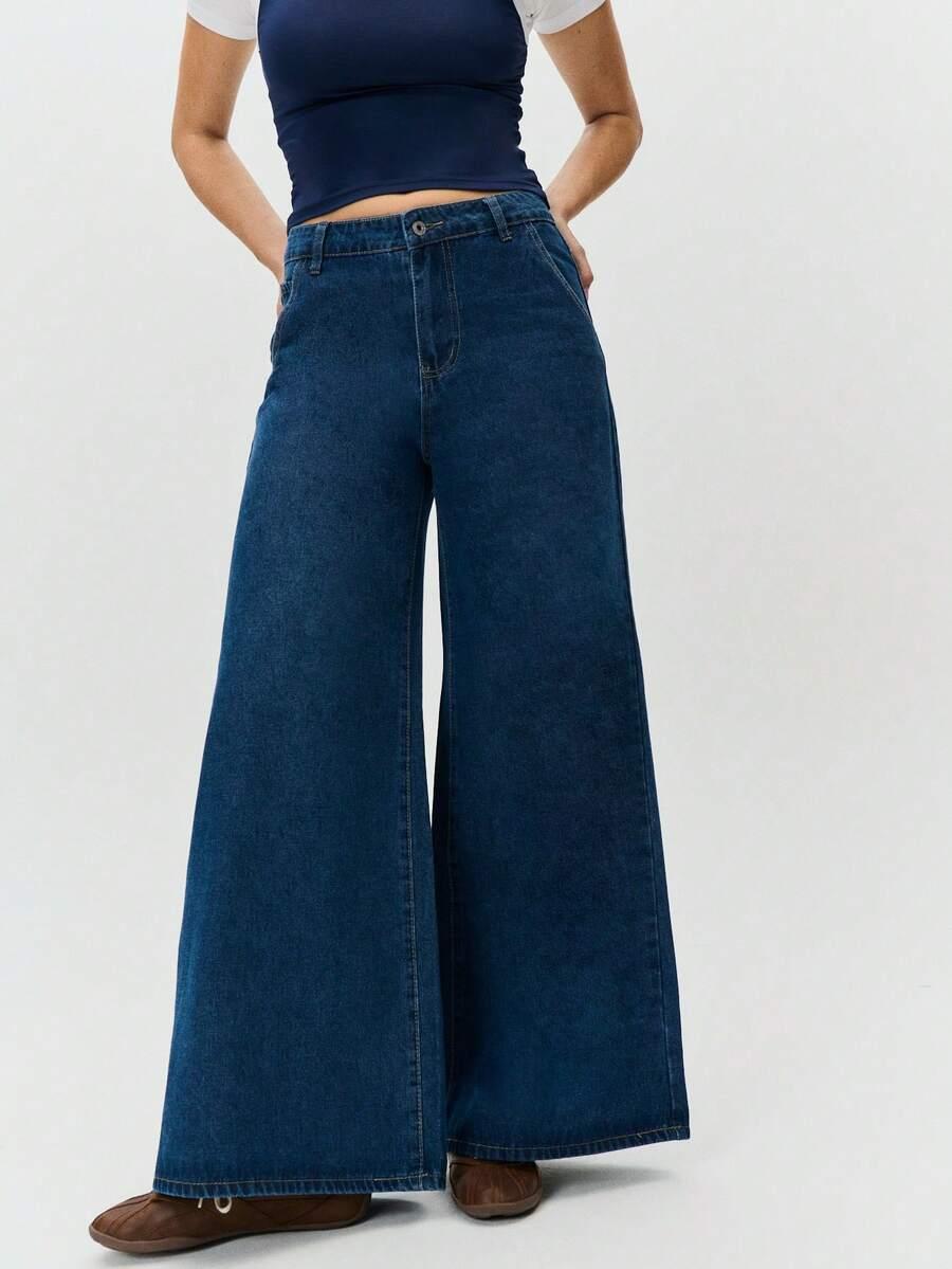 NIEBIESKIE SPODNIE JEANS