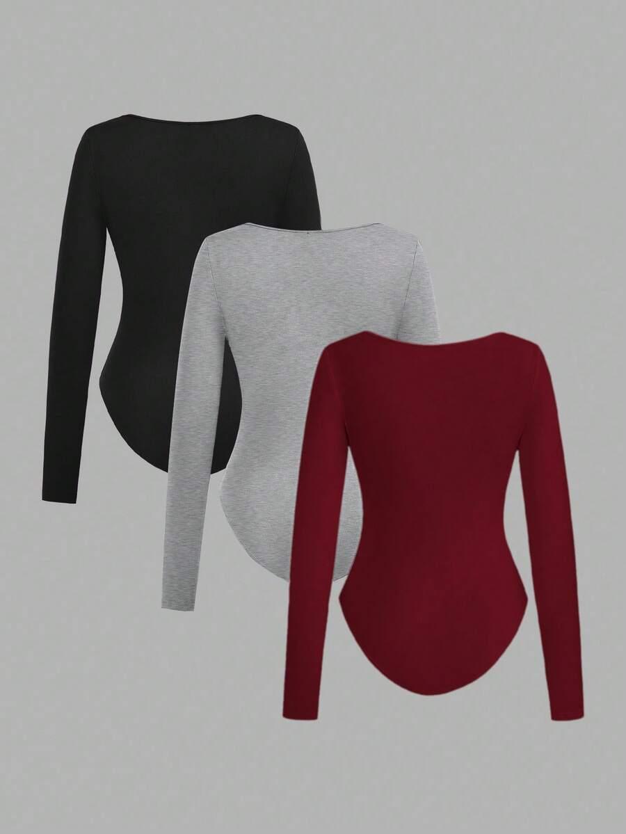 BODU długi rękaw 3-PACK