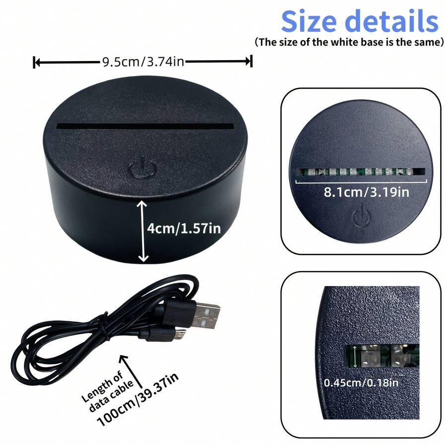 PODSTAWA DO LAMPKI NOCNEJ 3d 5-pack