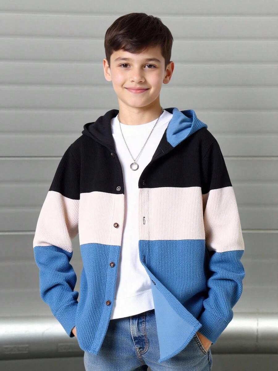 bluza guziki kaptur 