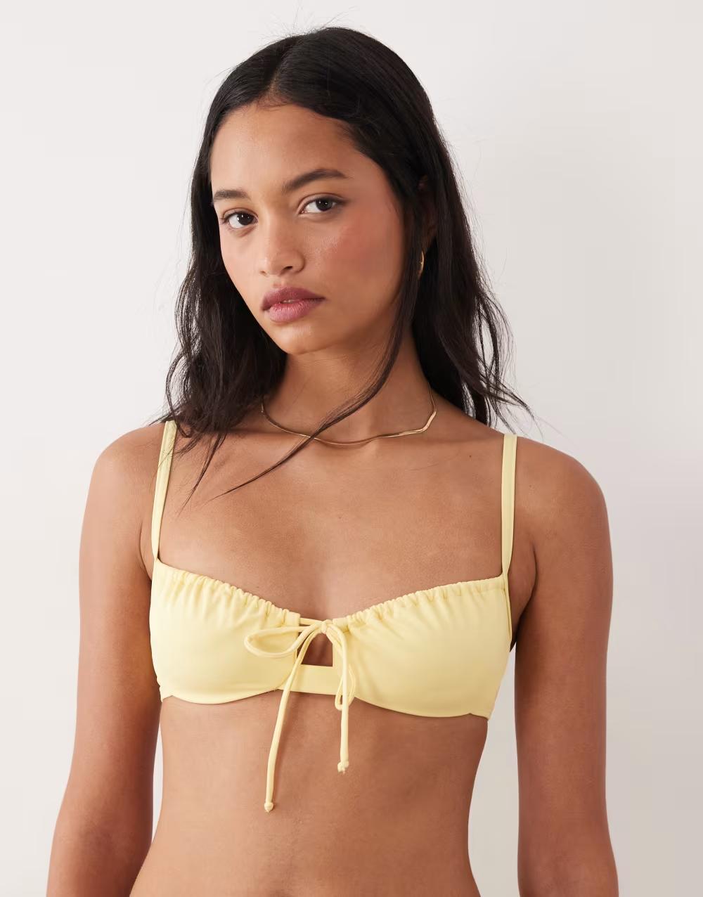 ŻÓŁTA GÓRA OD BIKINI WIĄZANIE