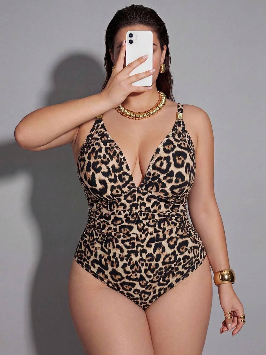 jednoczęściowy STRÓJ kąpielowy animal print