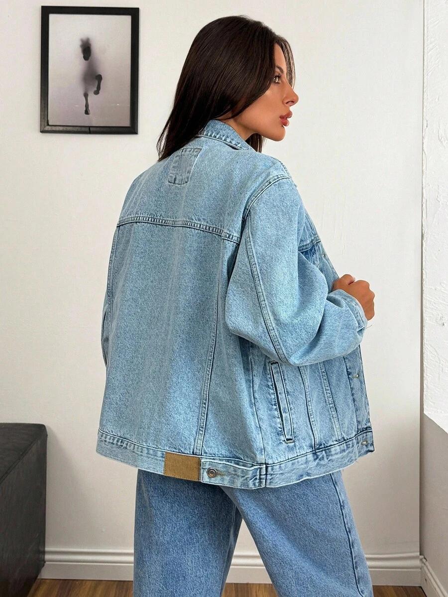 niebieska kurtka JEANS 