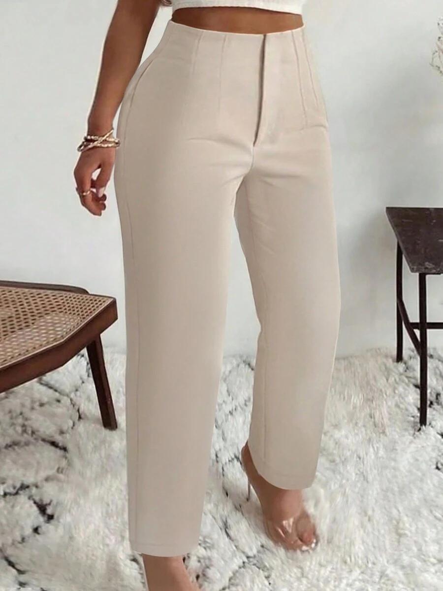 BEŻOWE ELEGANCKIE SPODNIE
