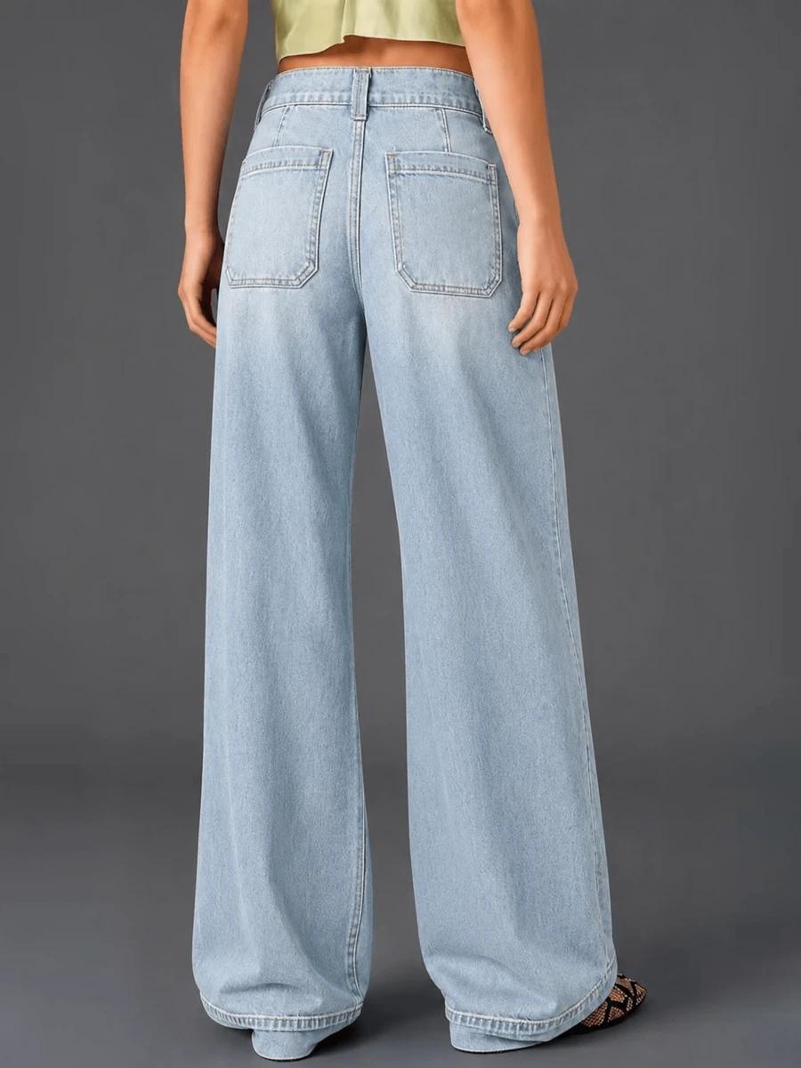 niebieskie spodnie jeans