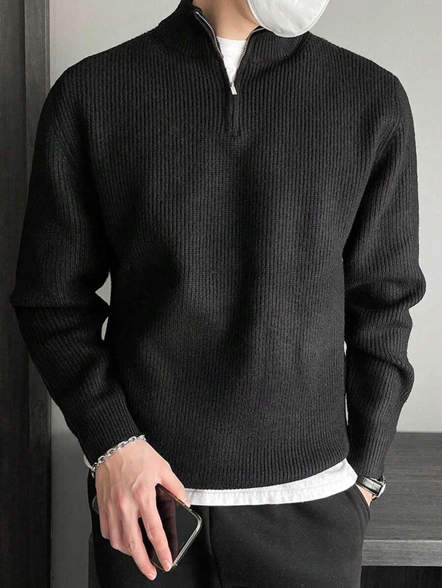 CZARNY SWETER ZAMEK
