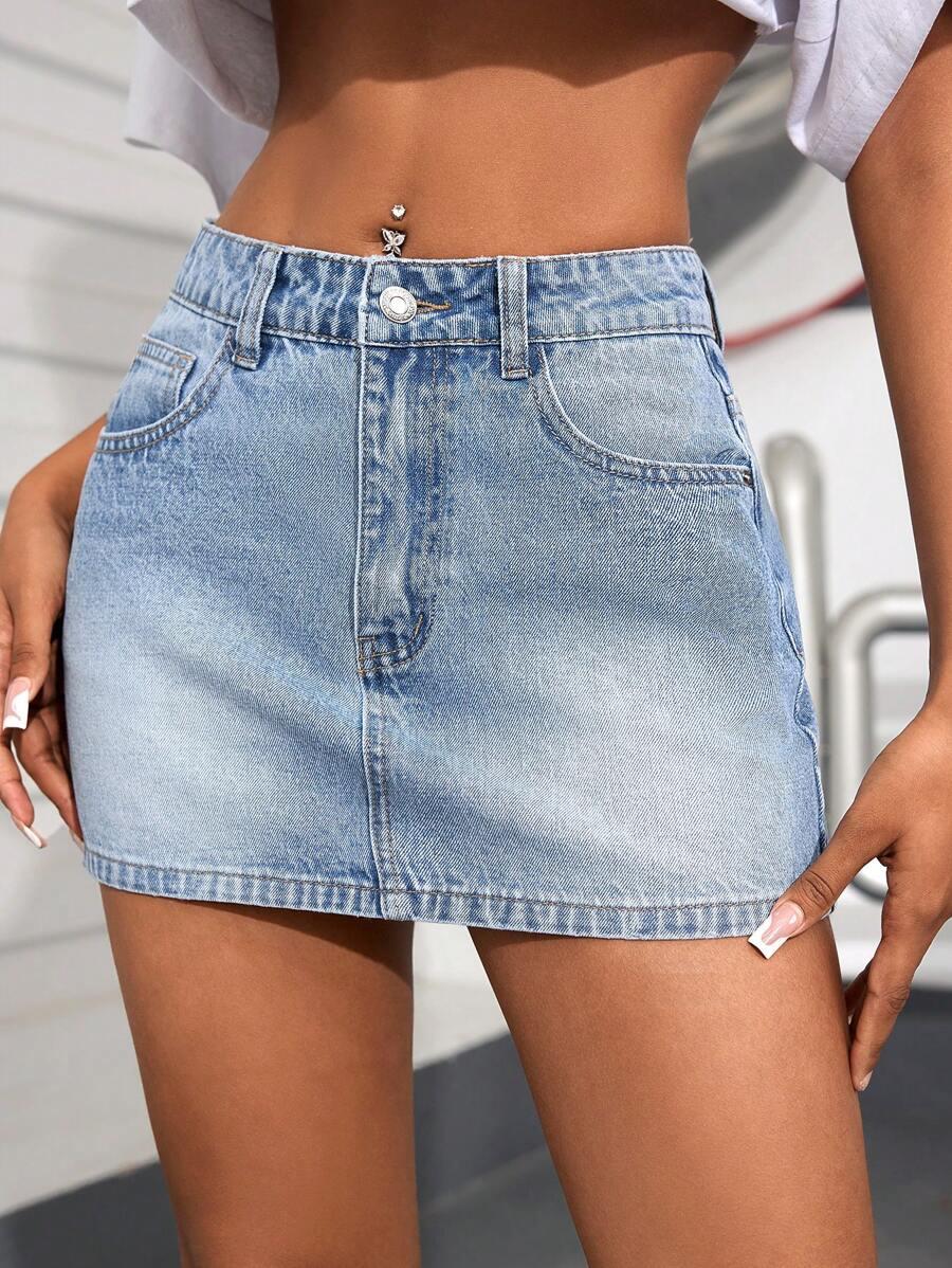 mini spódnica jeans