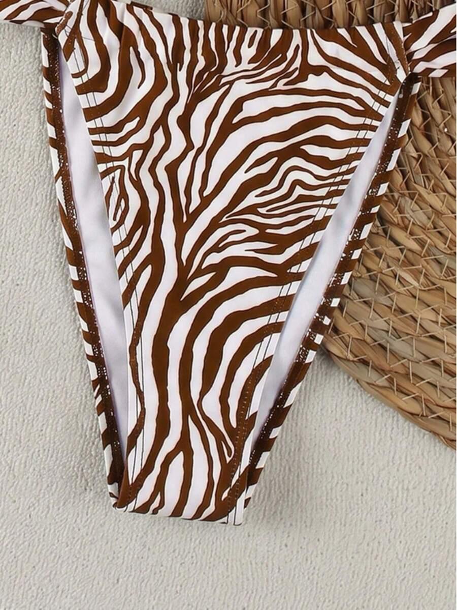 DWUCZĘŚCIOWY STRÓJ KĄPIELOWY ANIMAL PRINT