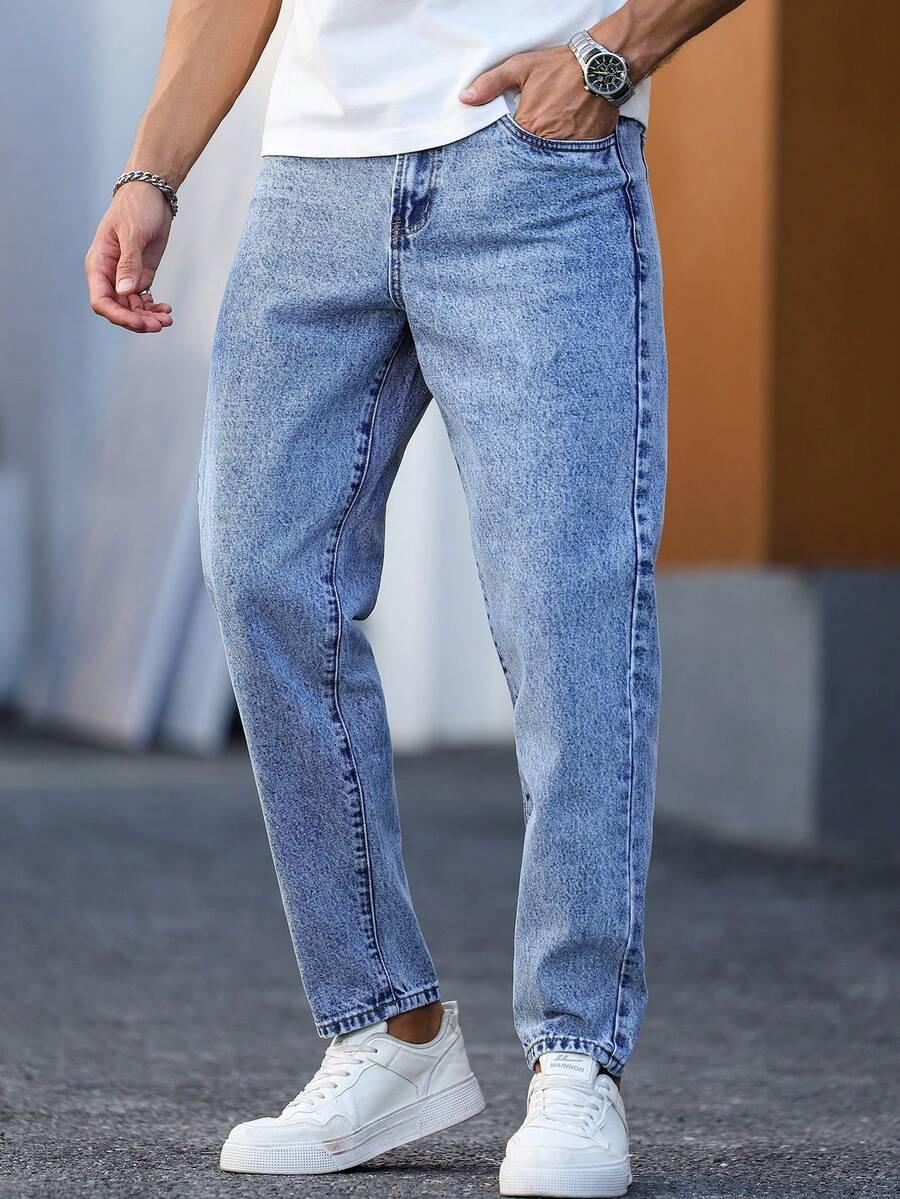 NIEBIESKIE SPODNIE JEANS