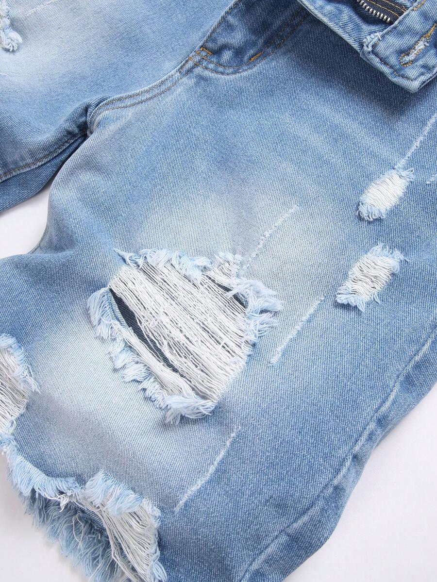 NIEBIESKIE SPODENKI JEANS