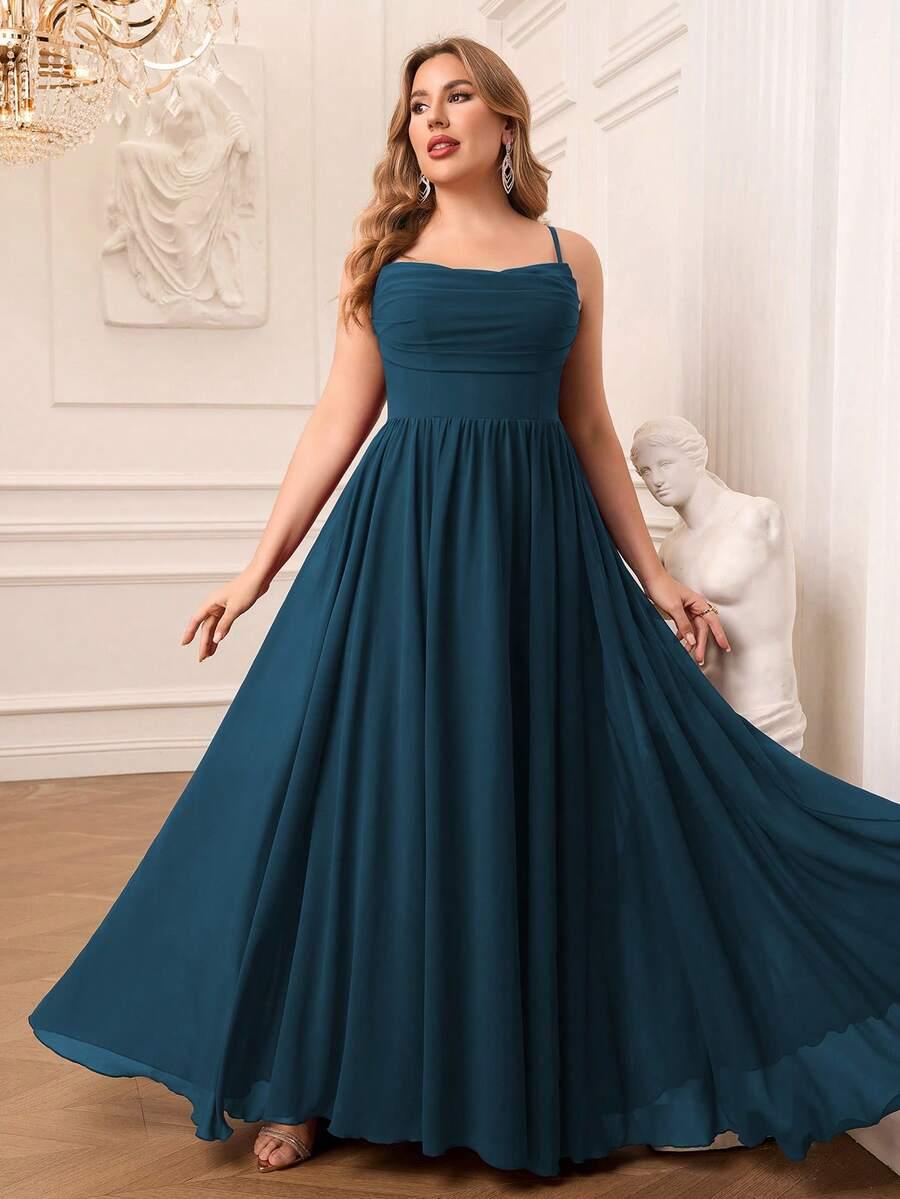 NIEBIESKA MAXI SUKIENKA