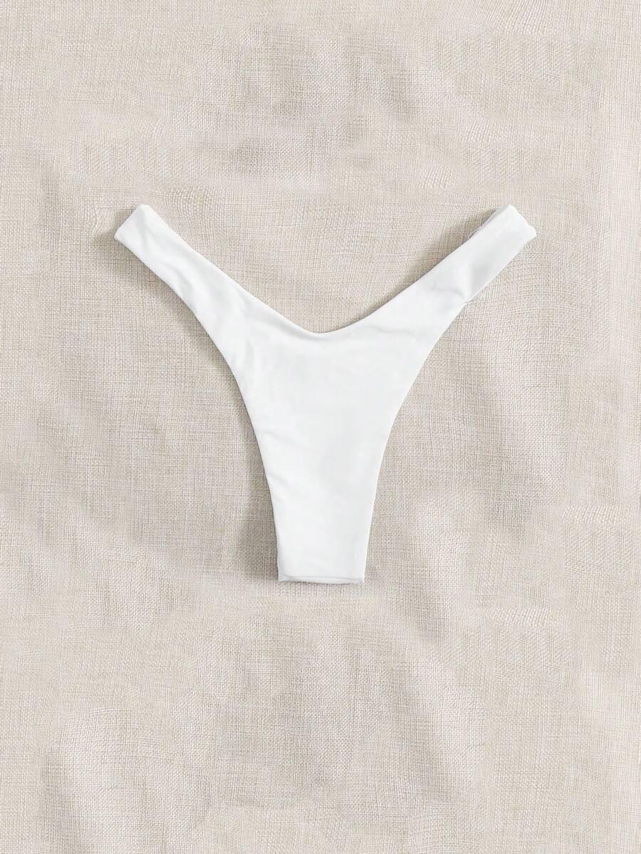 biały dół od bikini