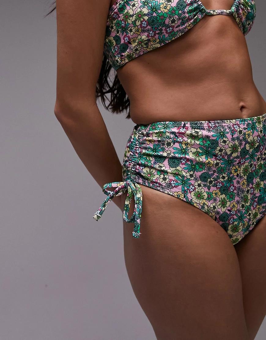 DÓŁ OD BIKINI kwiaty print