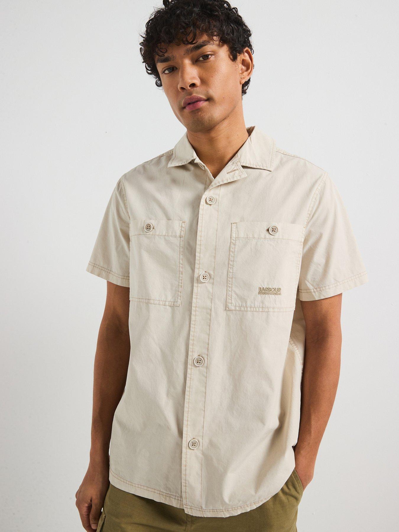 BARBOUR KOSZULA Z KRÓTKIM RĘKAWEM MSH5559GY18