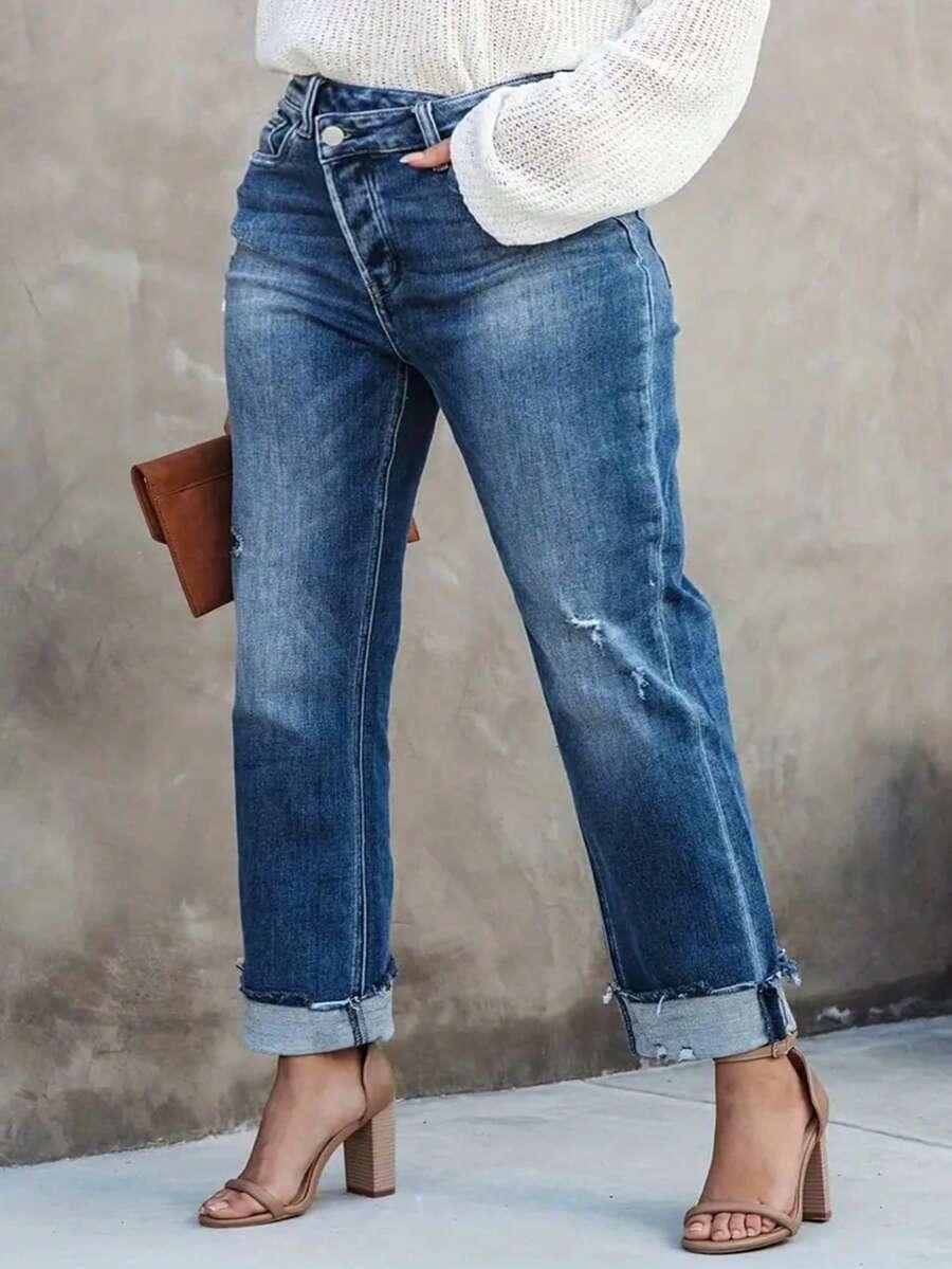 NIEBIESKIE SPODNIE JEANS