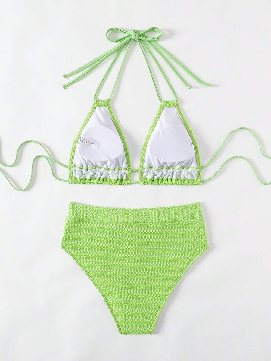 zielone dwuczęściowe bikini tekstura
