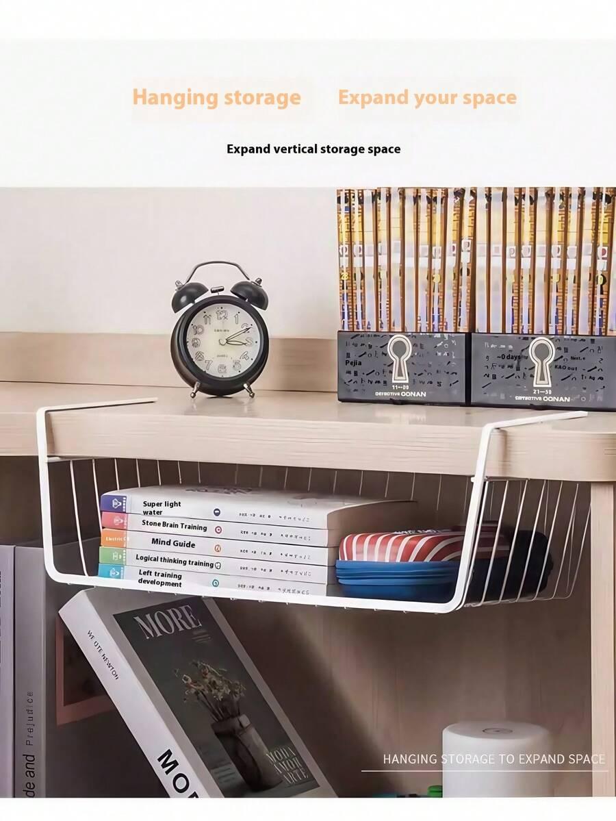 biały metalowy kosz organizer